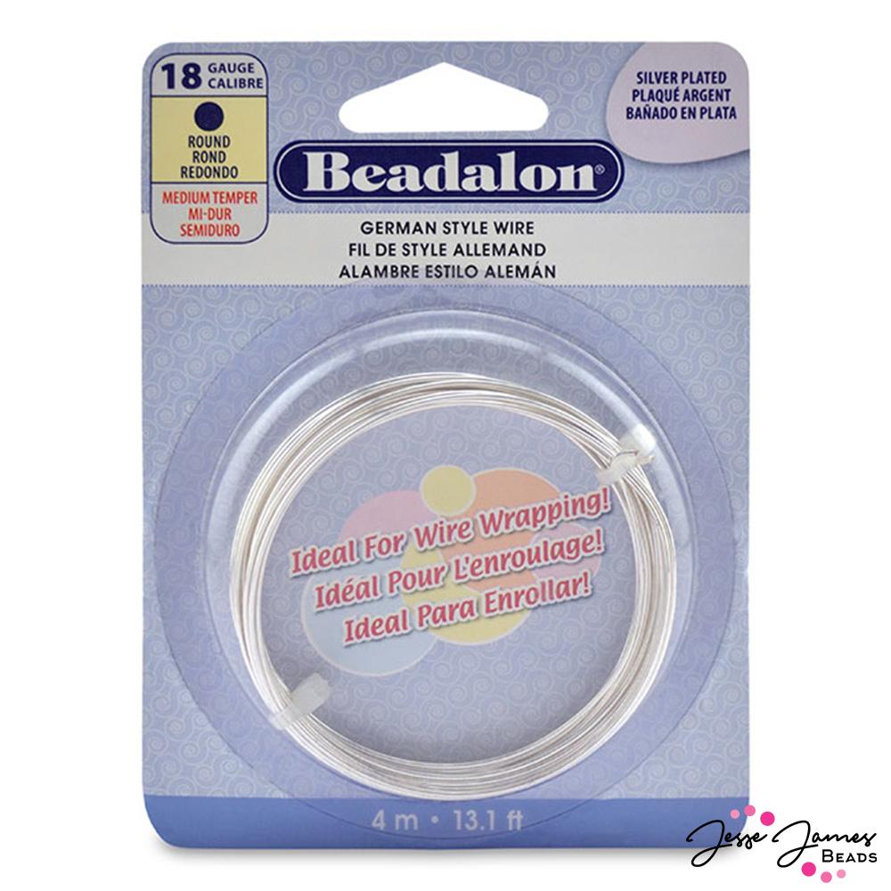 Get the latest 18 Gauge German Style Wire in Silver Beadalon products right  now